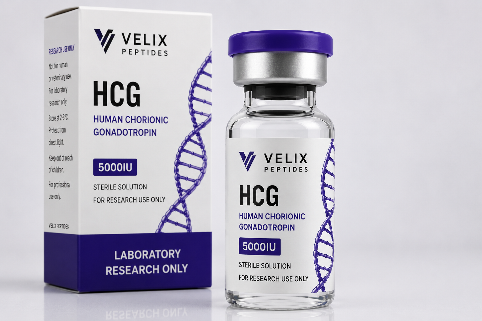 Laboratory-grade HCG peptide sterile research vial Laboratory-grade HCG peptide sterile research vial