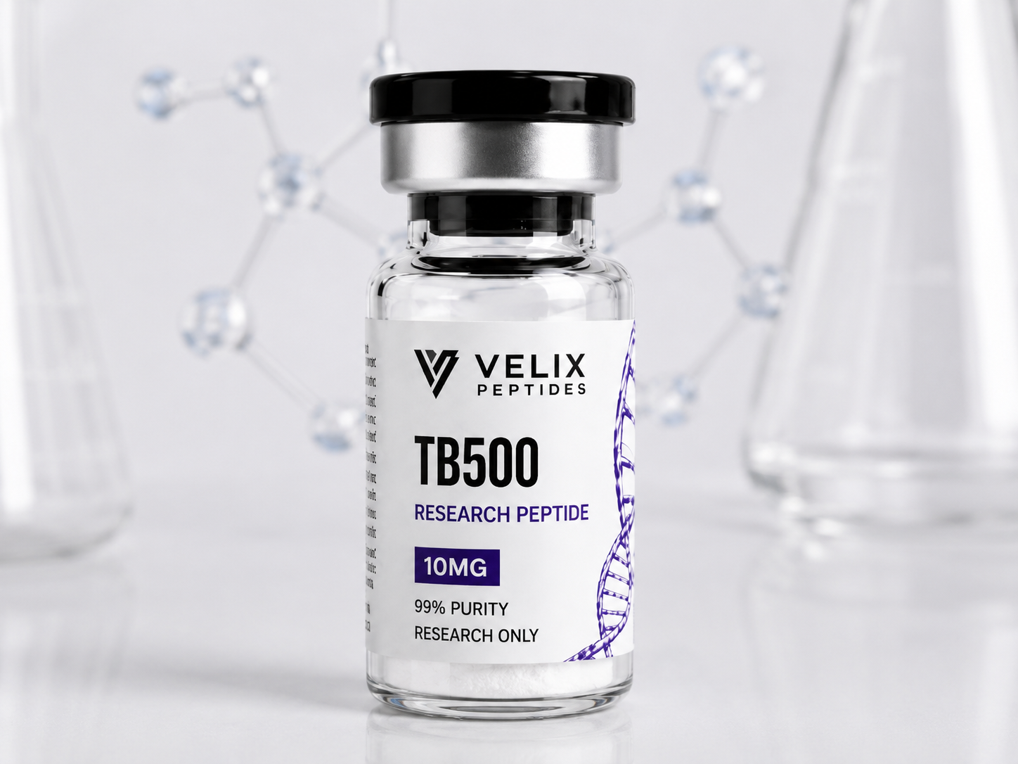 TB500 peptide vial with premium laboratory research packaging TB500 peptide vial with premium laboratory research packaging