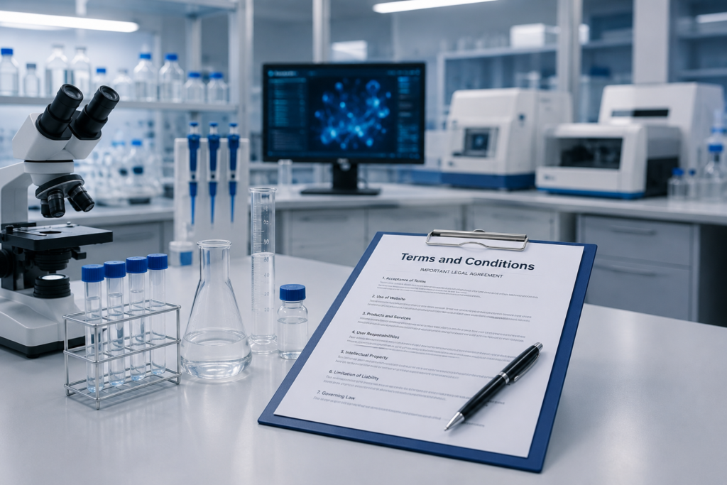 Terms and Conditions for laboratory research products and scientific services